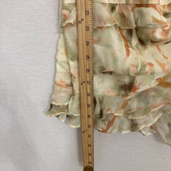 New Saints + Secrets Ruffle Ruched Detail Milk Maid Mini Dress Medium Feminine - Picture 6 of 13